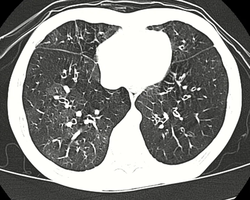 Bronquiolitis obliterante y patrón en mosaico